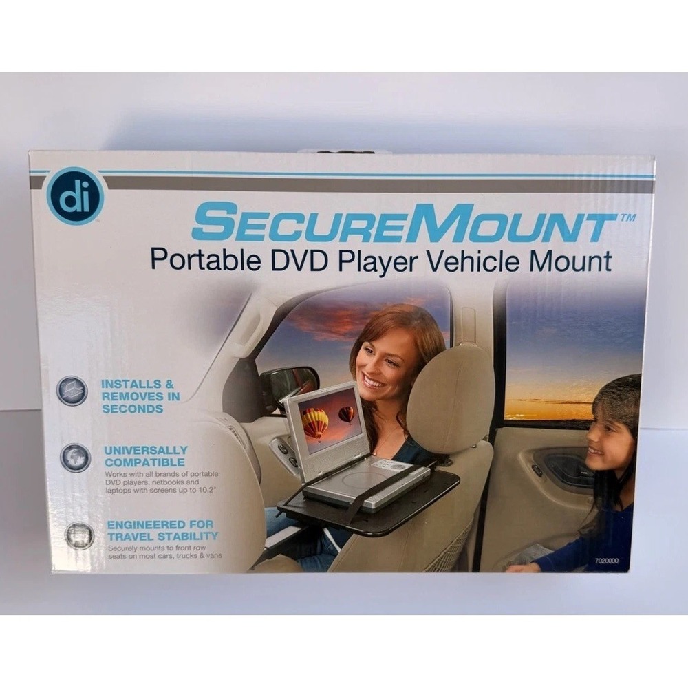 Digital Innovations SecureMount for Portable DVD Player with Adjustable Headrest